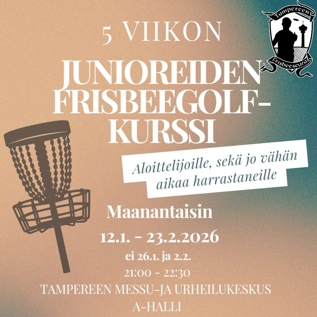 Junioreiden frisbeegolfkurssi