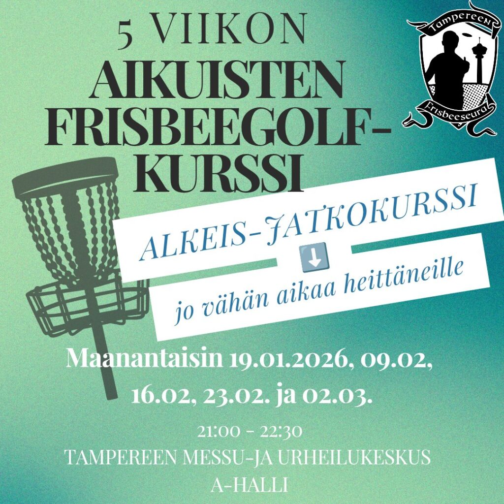 Frisbeegolfin alkeis-jatkokurssi